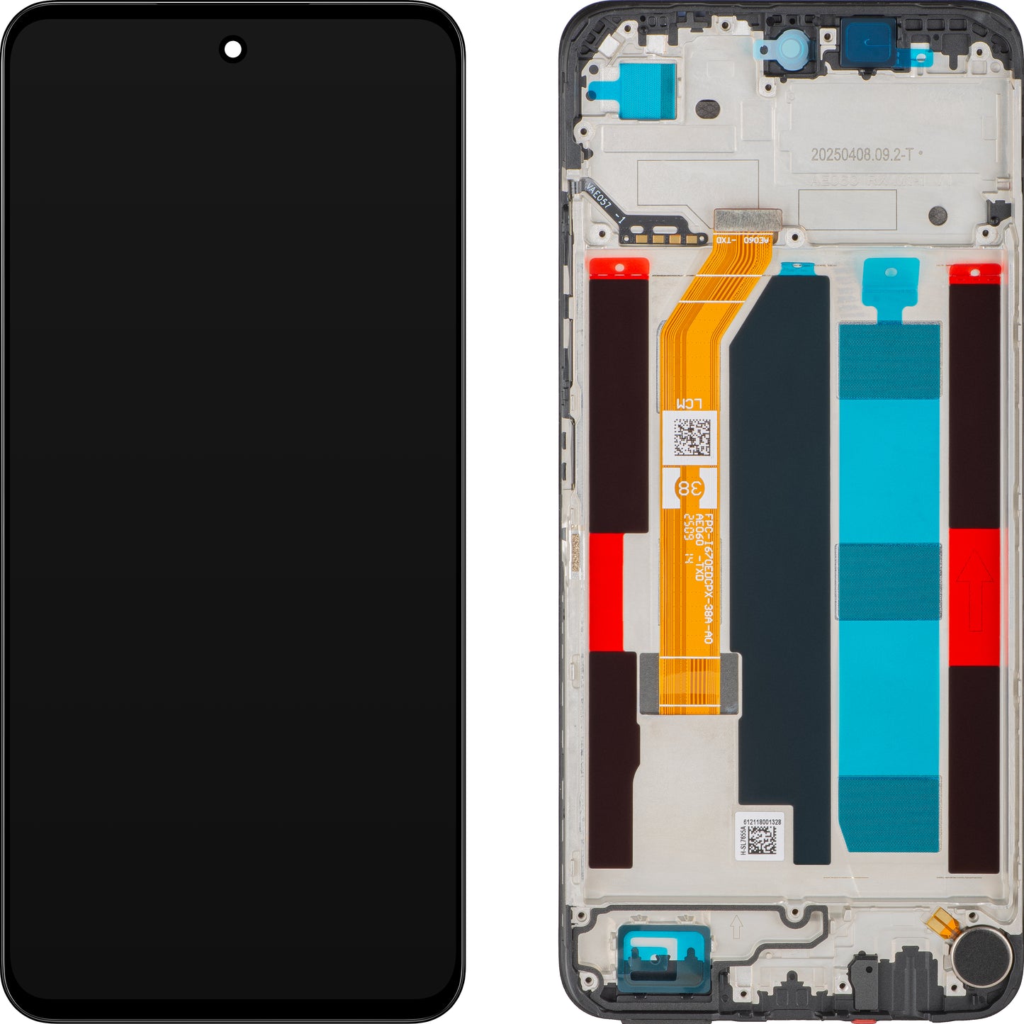 Display con Touchscreen Realme C71, con Cornice, Nero, Service Pack 621029000577