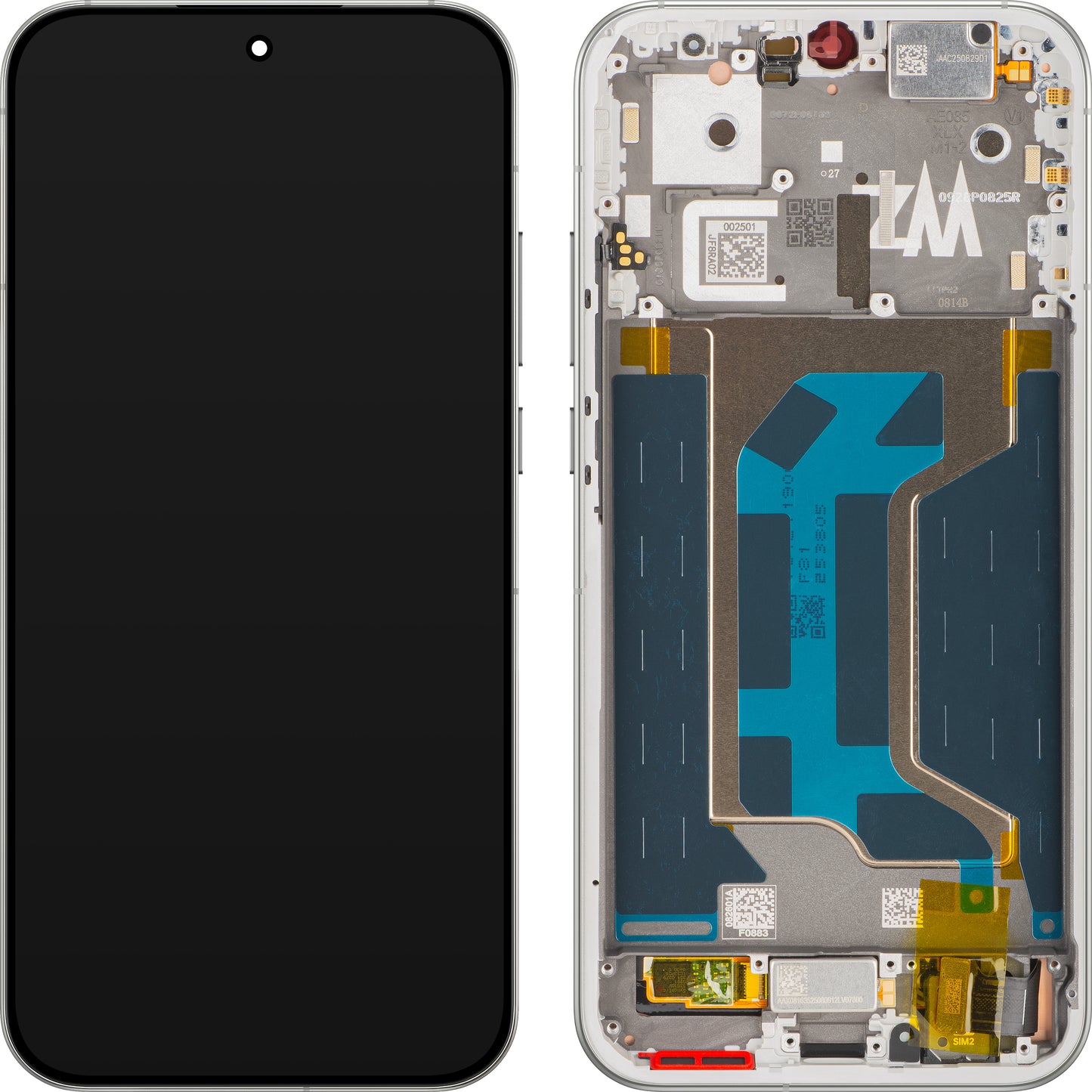 Display mit Touchscreen Realme GT 8 Pro, mit Rahmen, Weiß (Diary White), Service Pack 621029000683