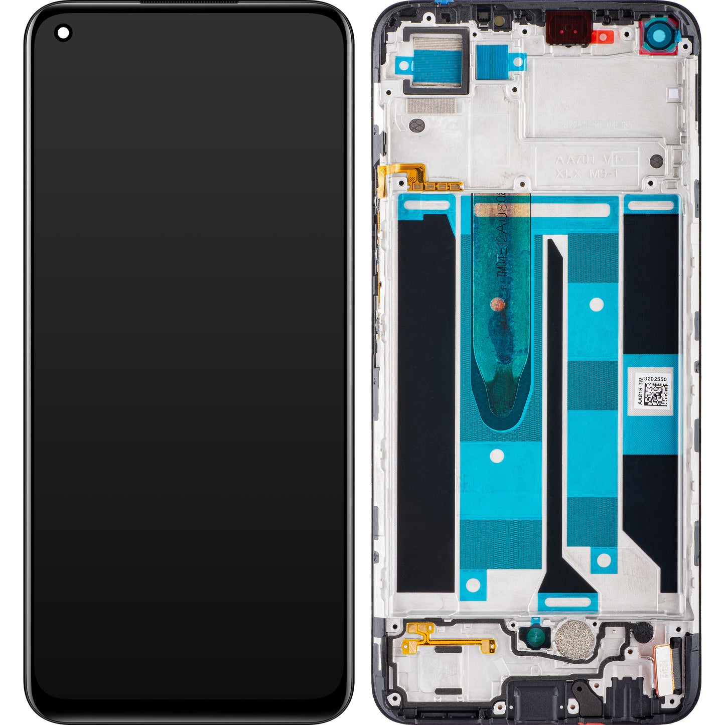 Display con Touchscreen Realme 8, con Cornice, Nero, Swap 4906919