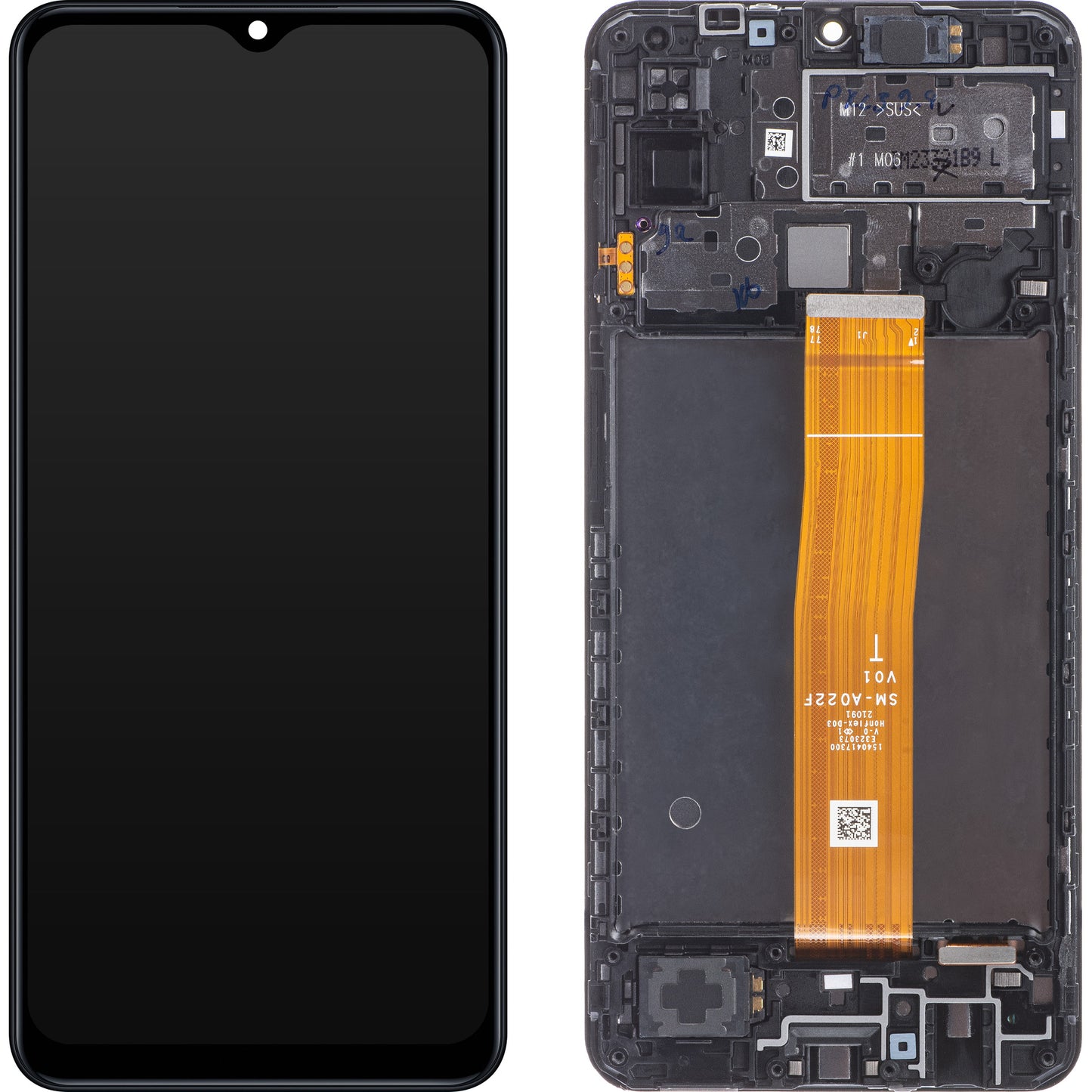 Display con Touchscreen Samsung Galaxy M12 M127, con Cornice, Nero, Swap GH82-25042A