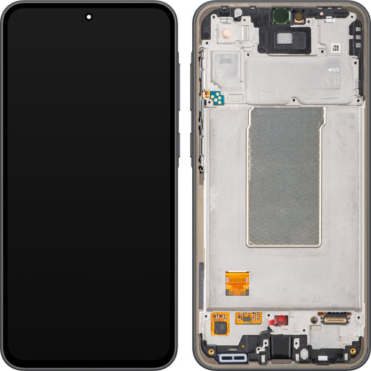Display con Touchscreen Samsung Galaxy A36 A366, con Cornice, Nero, Service Pack GH82-36841A
