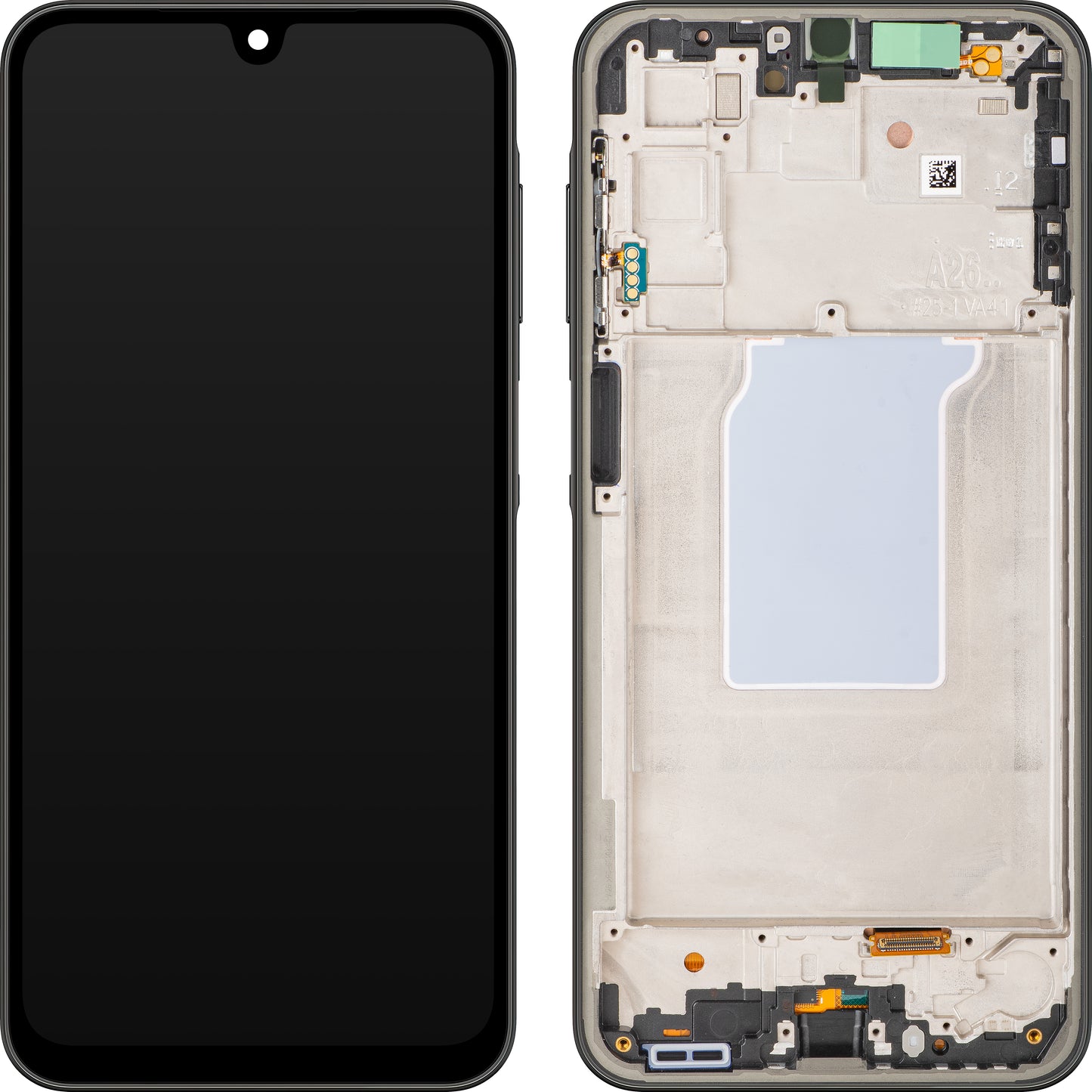 Display mit Touchscreen Samsung Galaxy A26 A266, mit Rahmen, Schwarz, Service Pack GH82-37049A