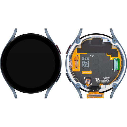 Display con Touchscreen Samsung Galaxy Watch5 44mm, con Cornice, Versione BT, Blu, Service Pack GH82-30042B