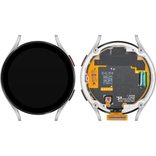 Display con Touchscreen Samsung Galaxy Watch5 44mm, con Cornice, Versione LTE, Argento, Service Pack GH82-30043C
