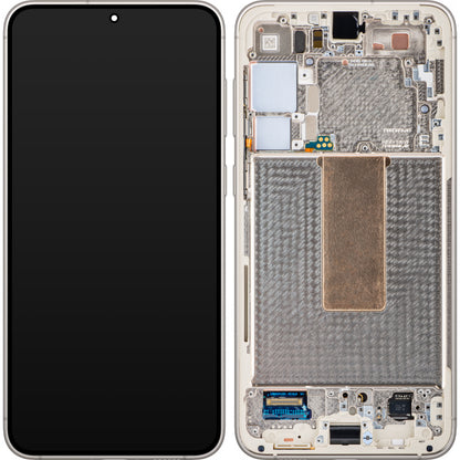 Écran tactile Samsung Galaxy S23+ S916, avec cadre, blanc (crème), Service Pack GH82-30476B