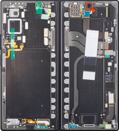 Écran tactile Samsung Galaxy Z Fold7 F966, avec cadre, sous-inner, noir (Jet Black), Service Pack GH82-37548C