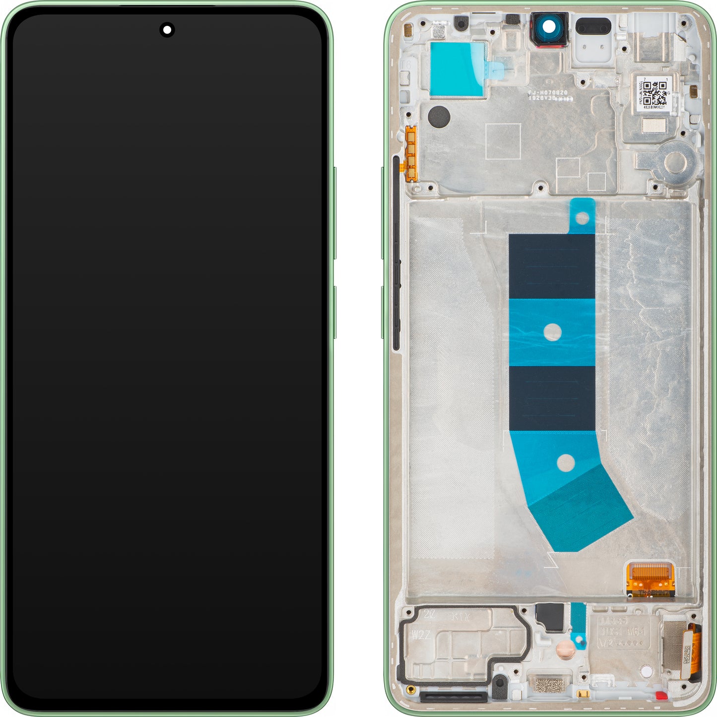 Écran avec écran tactile Xiaomi Redmi Note 13 4G, avec cadre, Vert (Mint Green), Service Pack 56000300N700