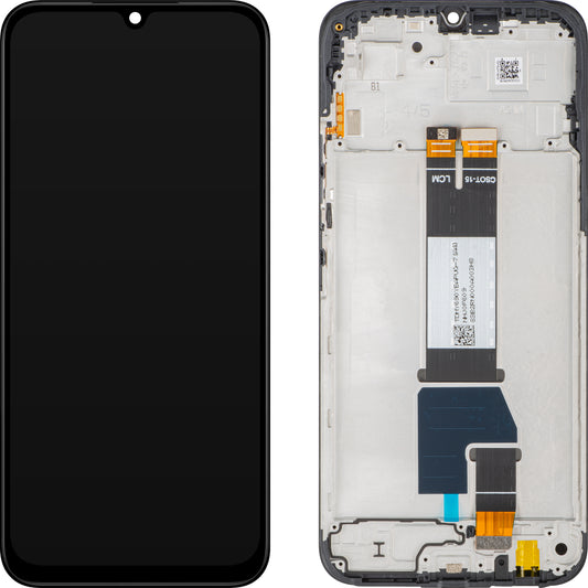 Écran tactile Xiaomi Poco C85 4G / Redmi 15C 4G, avec cadre, version globale, noir, échange 5600020P15A00