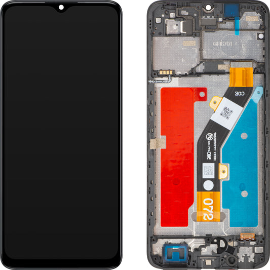 Display mit Touchscreen ZTE Blade A34, mit Rahmen, Schwarz, Service Pack 80800518534