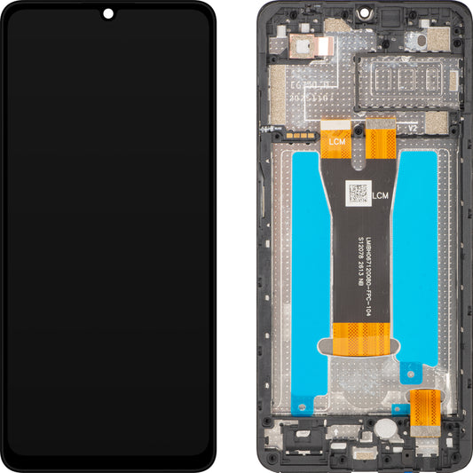 Écran avec écran tactile ZTE Blade A56 / Blade A36, avec cadre, noir, pack de service 80800522766