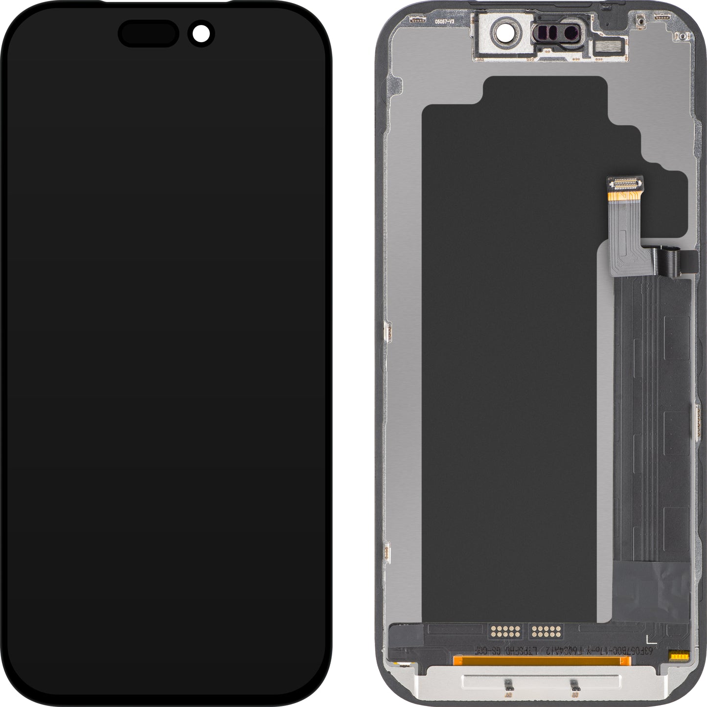 Écran avec Touchscreen ZY pour Apple iPhone 17 Pro, avec Cadre, Version LCD In-Cell IC Movable, Noir