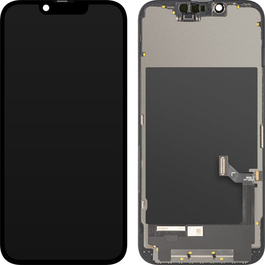 Écran tactile ZY pour Apple iPhone 17e / 16e, avec cadre, version LCD In-Cell IC mobile, noir
