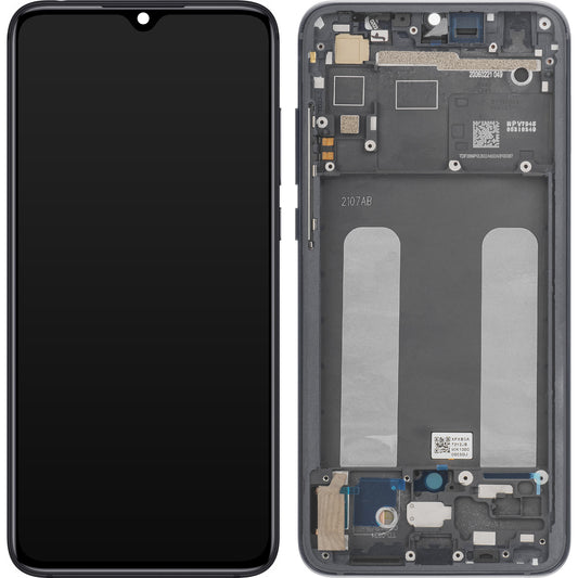 Display mit Touchscreen Xiaomi Mi 9 Lite, mit Rahmen, Grau, Service Pack 560610118033