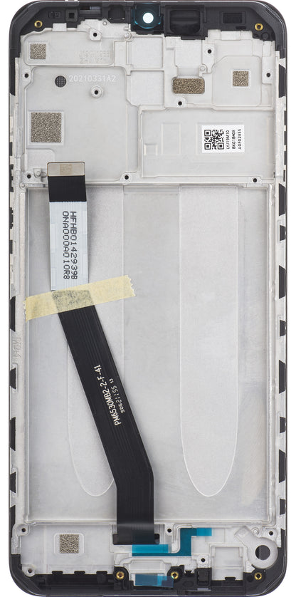 Écran avec écran tactile Xiaomi Redmi 9, avec cadre, Noir, Service Pack 5600050J1900