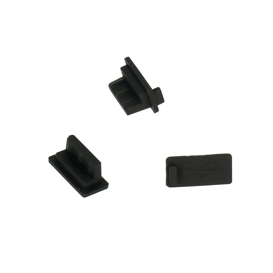 Staubschutzkappe Telefonanschluss OEM, USB-A, 10 Stück Set, Schwarz