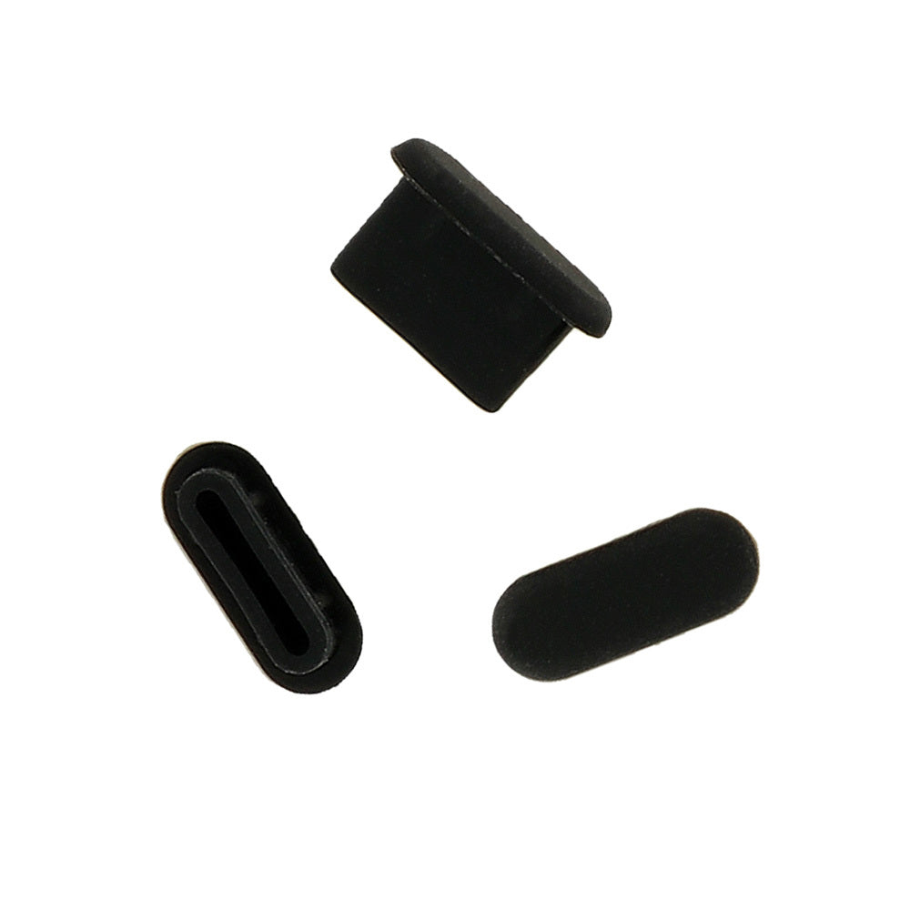 Tappo Antipolvere Porta Telefono OEM, USB-C, Set 10 pezzi, Nero