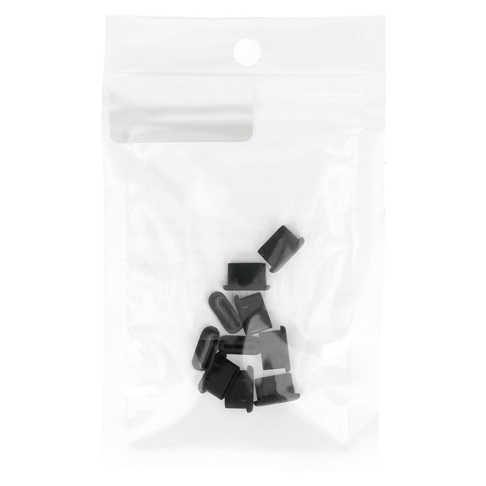 Tappo Antipolvere Porta Telefono OEM, USB-C, Set 10 pezzi, Nero