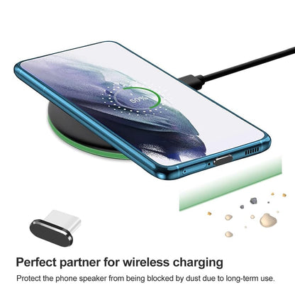 Staubschutzkappe Telefonanschluss Techsuit AD1, USB-C, 4er Set, Schwarz