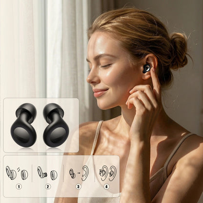 Tappi per le Orecchie Tech-Protect QuietFit, Neri