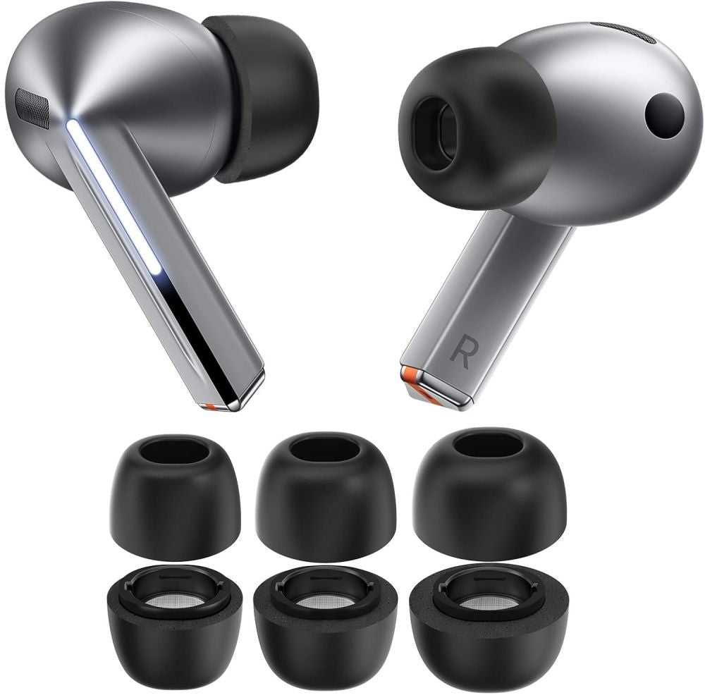 Embouts Tech-Protect pour Samsung Galaxy Buds3 FE / Buds3 Pro / Buds3, Taille S / M / L, Noirs