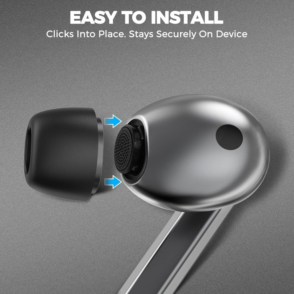 Embouts Tech-Protect pour Samsung Galaxy Buds3 FE / Buds3 Pro / Buds3, Taille S / M / L, Noirs