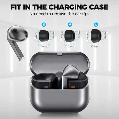 Techsuit ET3 Ohrstöpsel für Samsung Galaxy Buds3 Pro, Größe S / M / L, Weiß