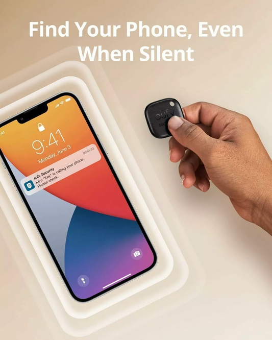 Eufy Security SmartTrack Link für iOS Series, 4er-Set, Schwarz E87B0012
