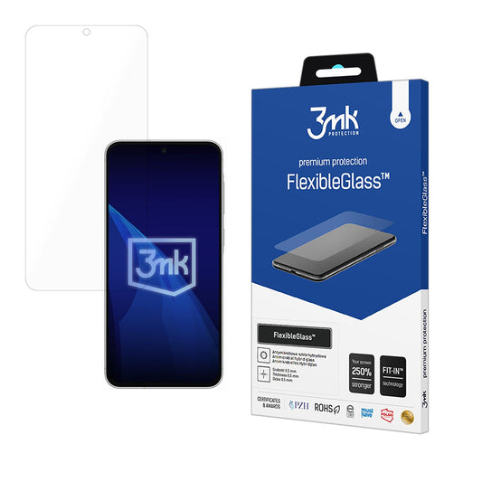 3MK FlexibleGlass Displayschutzfolie für Samsung Galaxy A57 5G, Flexibles Glas, Vollklebend