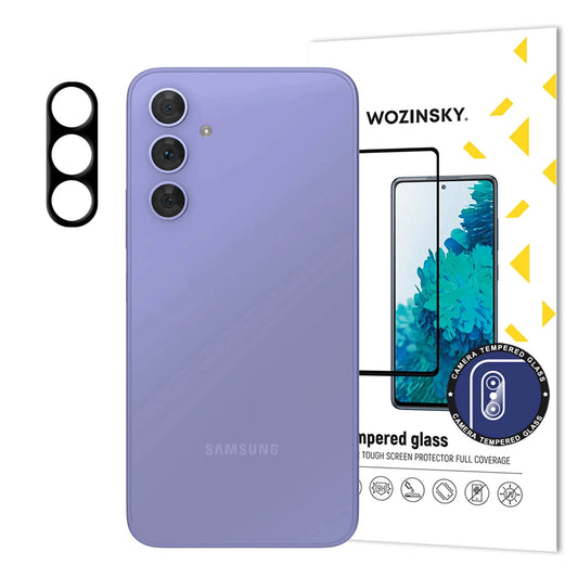 WZK Rückkamera-Schutzfolie für Samsung Galaxy S25 S931, gehärtetes Glas, schwarz