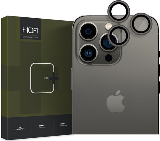 Film de protection pour caméra arrière Tech-Protect CamRing PRO+ pour Apple iPhone 14 Pro Max / 14 Pro, Verre Trempé, Noir