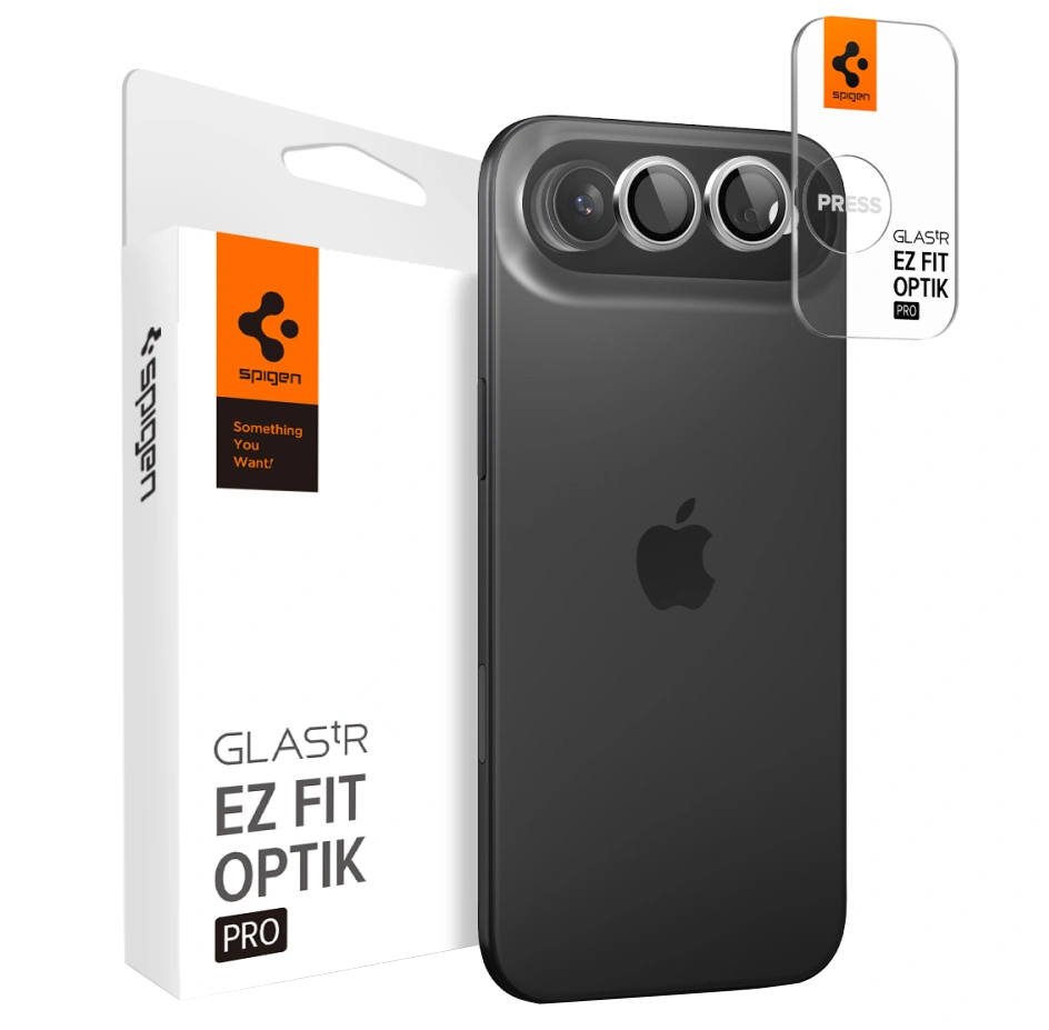 Film de protection Caméra Arrière Spigen GlastR EZ FIT Optik Pro pour Apple iPhone 17 Air, Verre Trempé, Argenté AGL10132