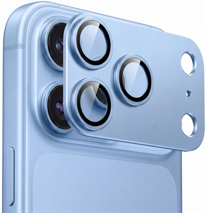 Tech-Protect CamFull Fit+ Rear Camera Protector for Apple iPhone 18 Pro Max, Tempered Glass, Blue