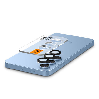 Schutzfolie für die Rückkamera Spigen GlastR EZ FIT Optik Pro HD für Samsung Galaxy S25+ S936, Gehärtetes Glas, Set mit 2 Stück, Schwarz AGL09088