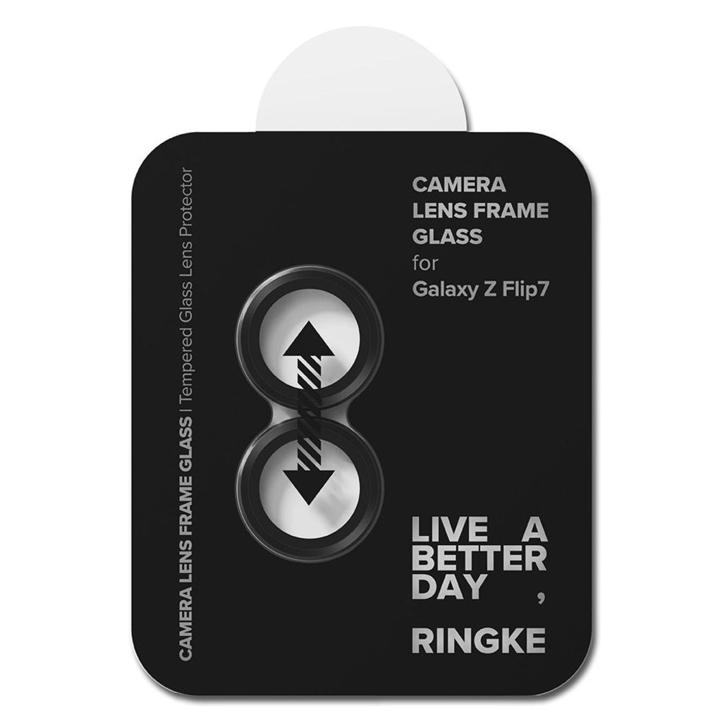 Pellicola Protettiva Posteriore Ringke per Samsung Galaxy Z Flip7 F766, Vetro Temperato, Set 2 pezzi, Nera