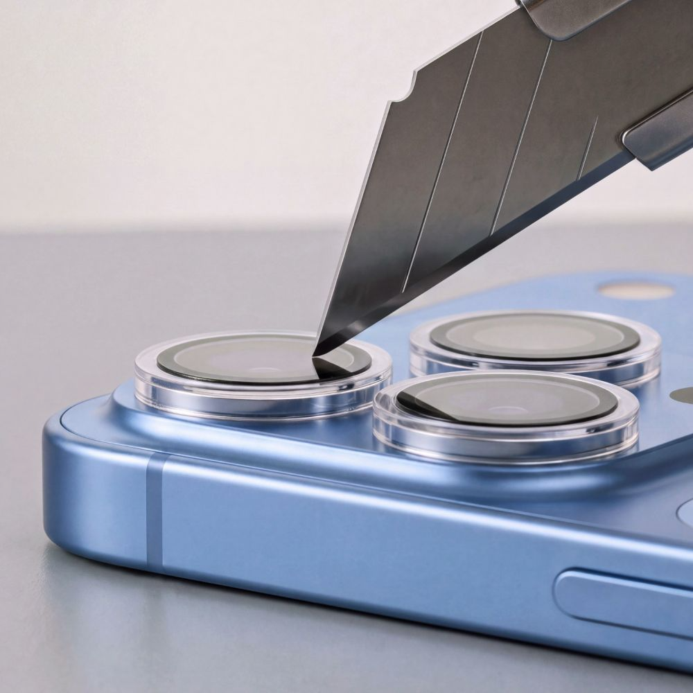 Film de protection pour caméra arrière Tech-Protect CamRing Fit+ pour Apple iPhone 18 Pro / 18 Pro Max, Verre trempé, Transparent