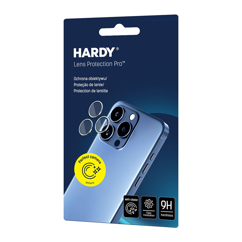 Pellicola Protettiva Posteriore Camera 3MK Hardy Protection Pro per Apple iPhone 17 Pro Max / 17 Pro, Vetro Temperato, Blu