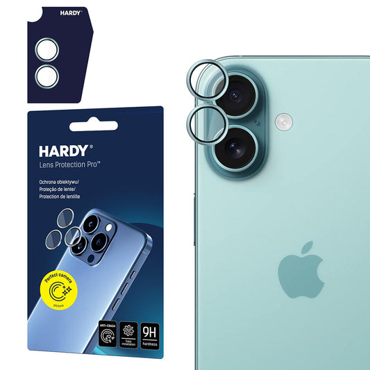 Film de protection Caméra Arrière 3MK Hardy Protection Pro pour Apple iPhone 17, Verre Trempé, Vert