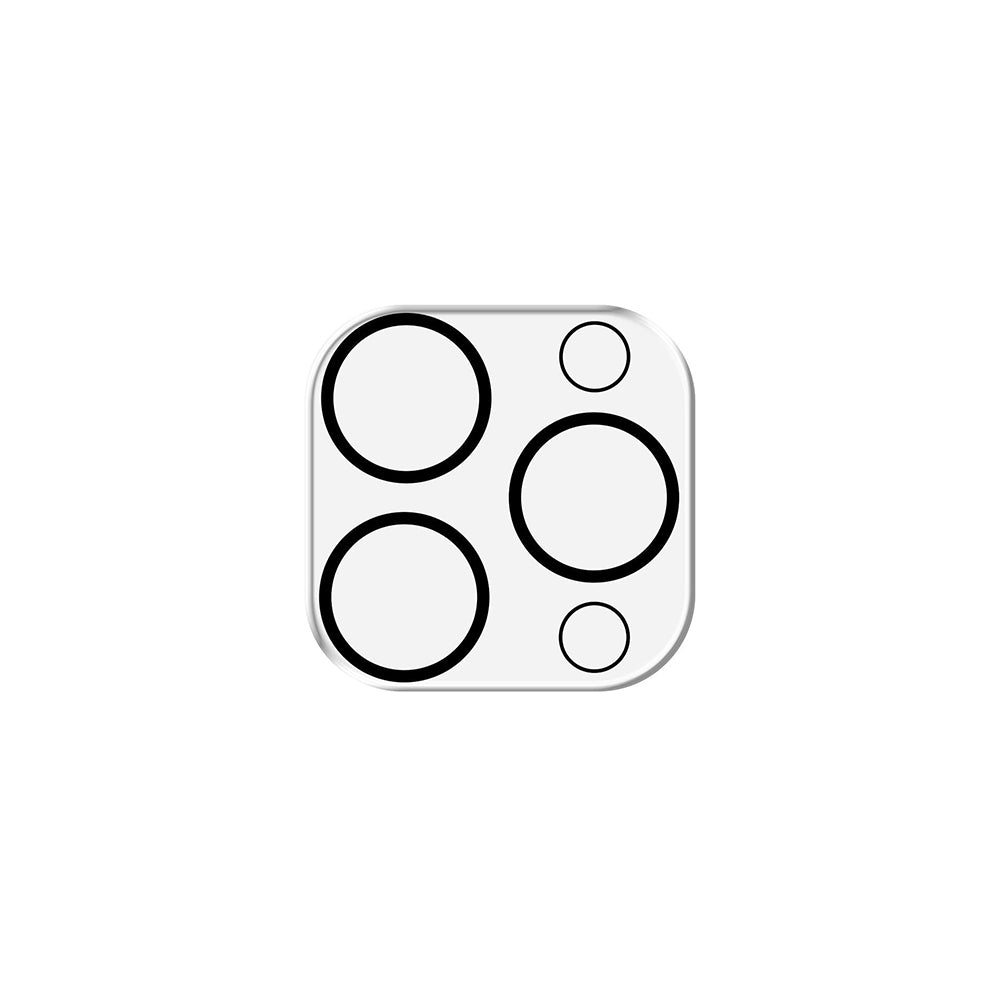 3MK Pro Full Cover Rückkamera-Schutzfolie für Apple iPhone 16 Pro Max / 16 Pro, gehärtetes Glas, Schwarz