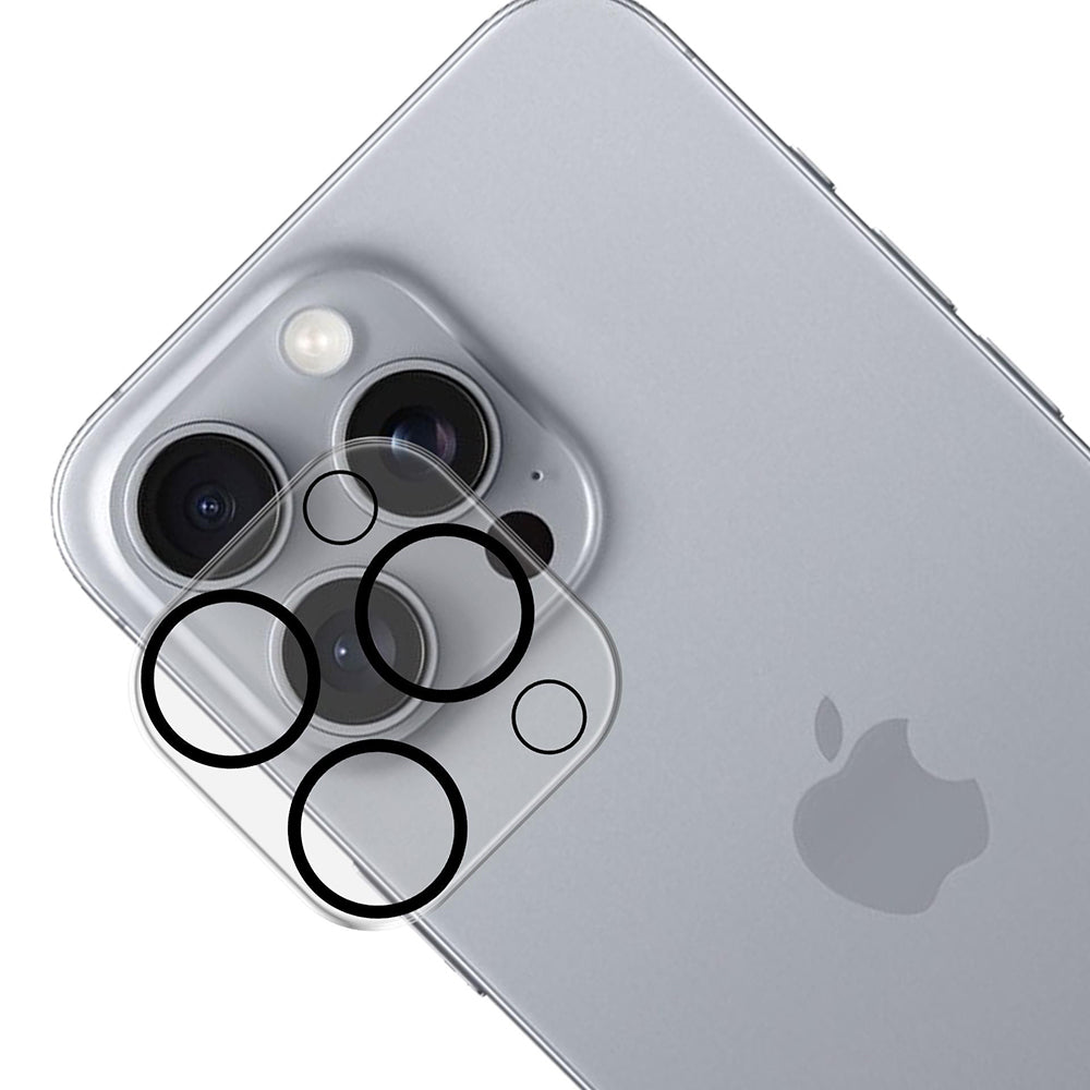 3MK Pro Full Cover Rückkamera-Schutzfolie für Apple iPhone 16 Pro Max / 16 Pro, gehärtetes Glas, Schwarz
