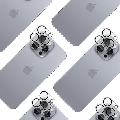 Schutzfolie 3MK Pro Full Cover für die Rückkamera des Apple iPhone 17 Pro Max, gehärtetes Glas, Schwarz