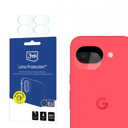 Schutzfolie Rückkamera 3MK Protection für Google Pixel 10a, Flexibles Glas, Set 4 Stück, Transparent
