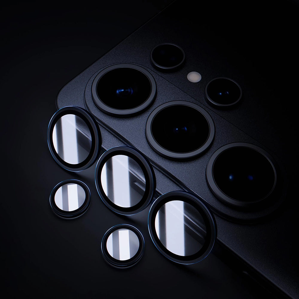 Schutzfolie Rückkamera 3MK Protection für Samsung Galaxy S26 Ultra S948, Gehärtetes Glas, Schwarz