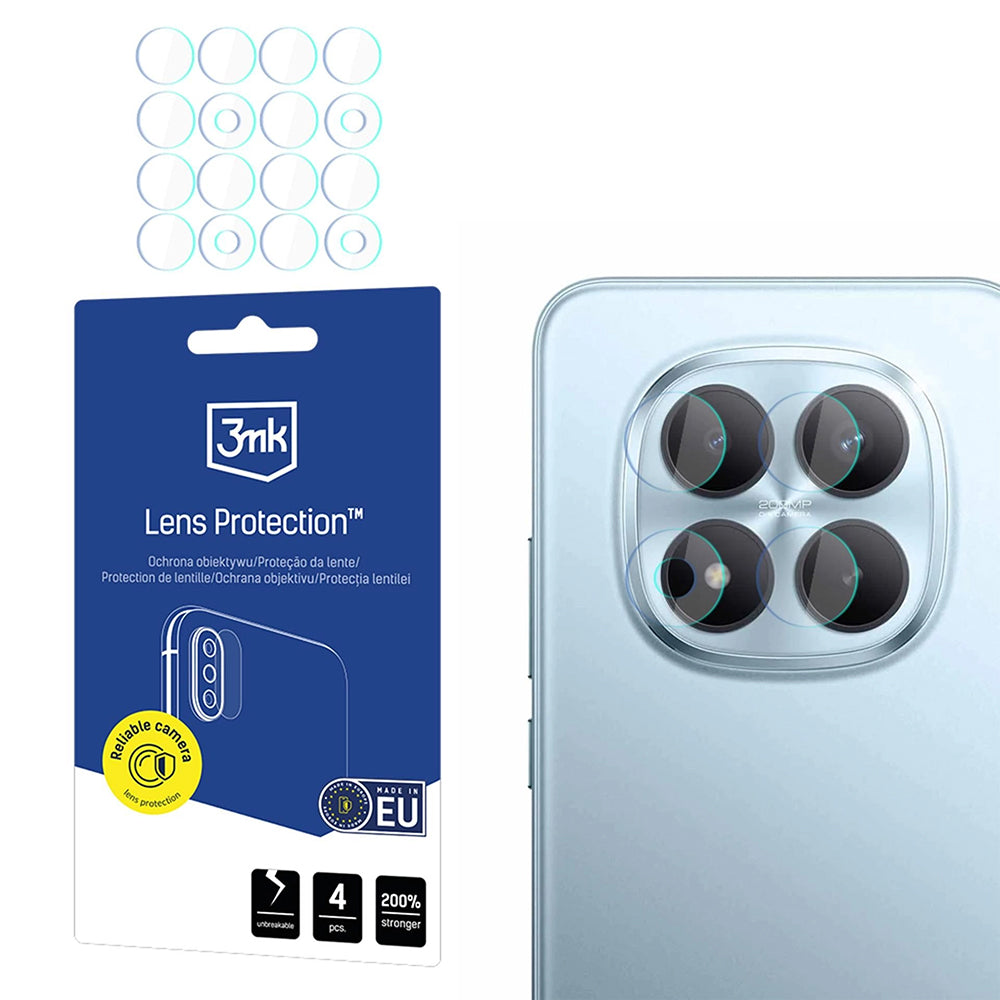 Schutzfolie Rückkamera 3MK Protection für Xiaomi Redmi Note 15 Pro+ 5G, Flexibles Glas, Set 4 Stück, Transparent