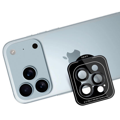 Film de protection Caméra Arrière 3MK Protection Pro pour Apple iPhone 17 Pro Max / 17 Pro, Verre Trempé, Noir