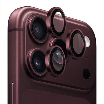 Protection d’objectif arrière Blueo 99 antireflet HD pour Apple iPhone 18 Pro / 18 Pro Max, verre trempé, bordeaux