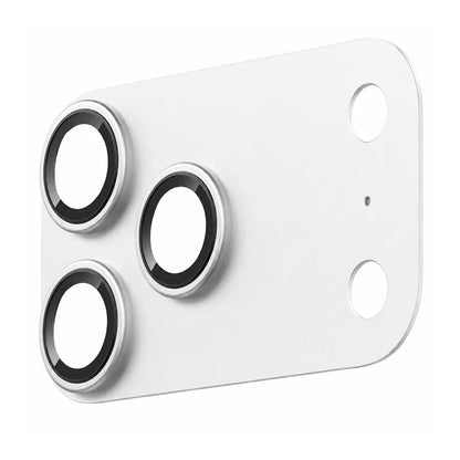 Blueo Integrated Metal Rear Camera Protector for Apple iPhone 17 Pro, Tempered Glass, Silver