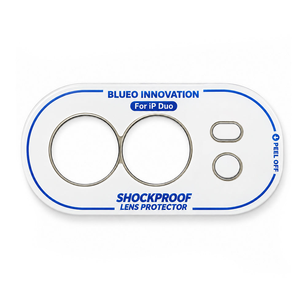 Pellicola protettiva per fotocamera posteriore Blueo Invisible per Apple iPhone Duo, plastica