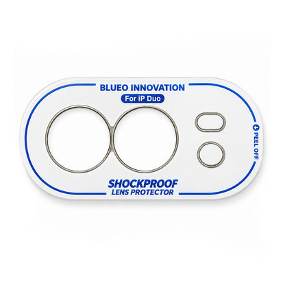 Pellicola protettiva per fotocamera posteriore Blueo Invisible per Apple iPhone Duo, plastica