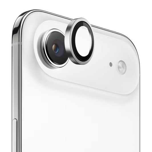 Film de protection Caméra Arrière Blueo Metal Frame pour Apple iPhone 17 Air, Verre Trempé, Argenté