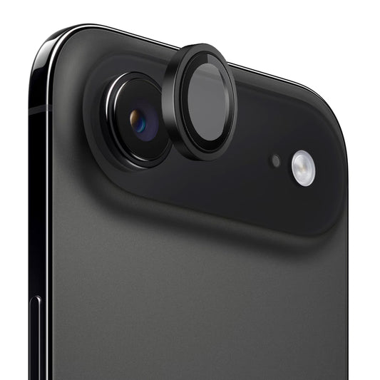 Film de protection Caméra Arrière Blueo Metal Frame pour Apple iPhone 17 Air, Verre Trempé, Noir